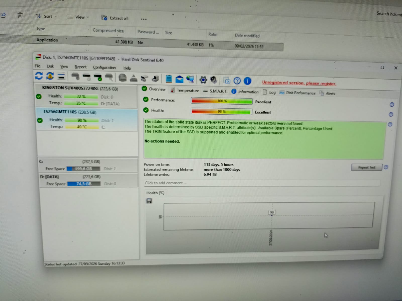 Harddisk Sentinel 2